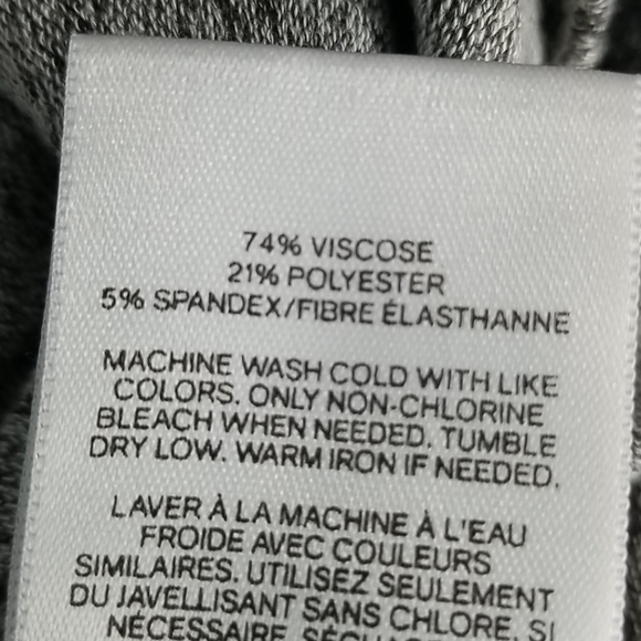 Express lace up black marled shoulders shirt XS - Picture 6 of 7